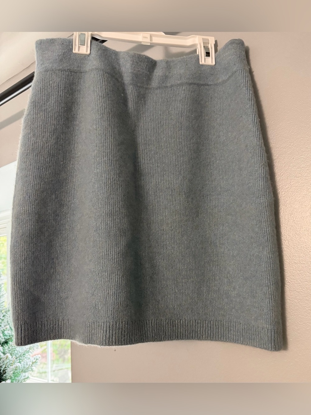 Aritzia Babaton Go-See Skirt Mini in Heather Dream Blue Size Large